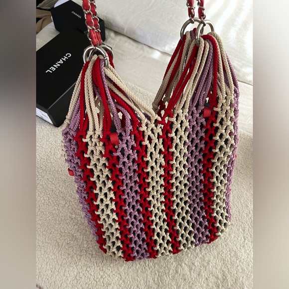 Chanel Crochet Shopping Tote with Mini Flap - Picture 9 of 16